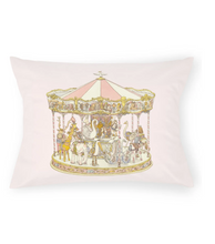 Load image into Gallery viewer, Atelier Choux Cotton/Satin Pillow PINK -Carousel