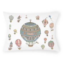 Load image into Gallery viewer, Atelier Choux Velour Pillow – Hot Air Balloons