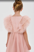 Load image into Gallery viewer, Ruffled Sleeves Tulle High-Low Dress