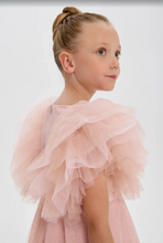 Load image into Gallery viewer, Ruffled Sleeves Tulle High-Low Dress