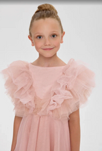Load image into Gallery viewer, Ruffled Sleeves Tulle High-Low Dress
