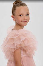 Load image into Gallery viewer, Ruffled Sleeves Tulle High-Low Dress