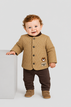 Cargar imagen en el visor de la galería, Contrast Neck Checkered Jacket