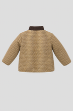 Cargar imagen en el visor de la galería, Contrast Neck Checkered Jacket