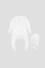 Load image into Gallery viewer, 3D Petals Decor Coverall and Bonnet Set
