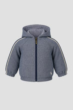 Load image into Gallery viewer, Set (jacket, trousers), grey melange, black and white