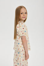 Cargar imagen en el visor de la galería, Lace Collar Printed Blouse