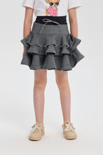 Cargar imagen en el visor de la galería, Pearl Trim Layered Skirt
