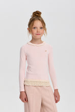 Cargar imagen en el visor de la galería, Lace Insert Jersey Blouse