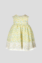 Load image into Gallery viewer, Lace Trim Floral Dress and Bloomer Set