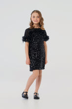 Load image into Gallery viewer, 3D Flower Decors Sequins Dress
