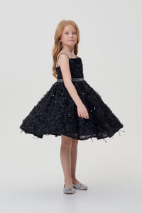 3D Lace and Sequins Dress