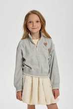 Cargar imagen en el visor de la galería, Half Zip Sweatshirt with Decors