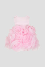 Cargar imagen en el visor de la galería, Satin Top Rosette Dress, Pink