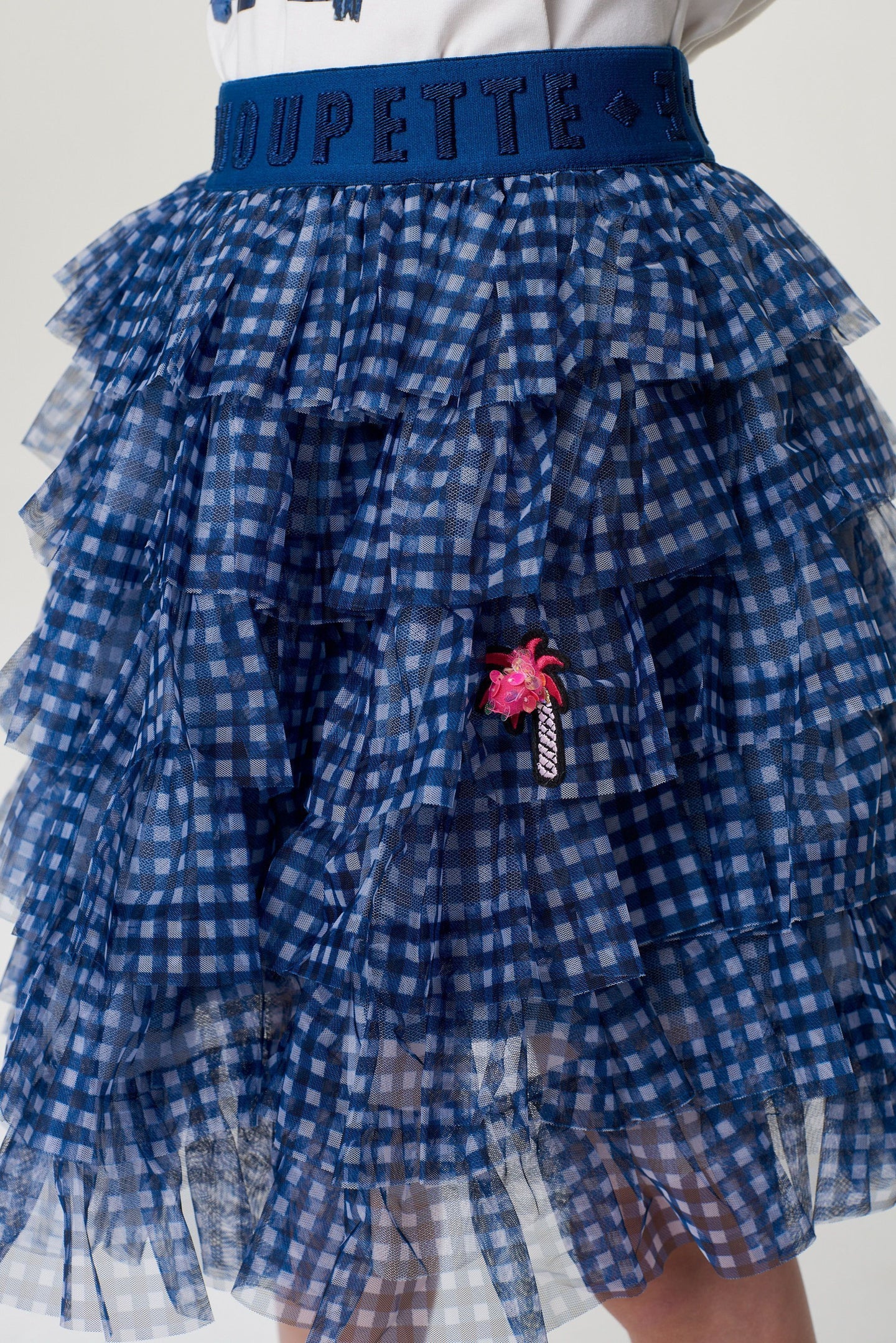 Checkered Tulle Skirt