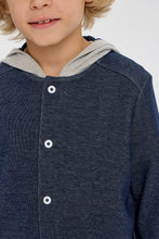 Load image into Gallery viewer, Shirt with hood, blue