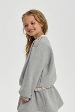 Load image into Gallery viewer, Lace Trim Sweatshirt And Skirt Set