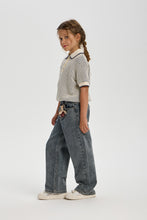 Load image into Gallery viewer, Wide Leg Denim Pants with Charms
