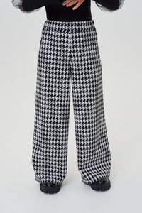 Hounstooth Wide Trousers