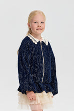 Load image into Gallery viewer, Two-Tone Velvet Bomber and Skirt Set