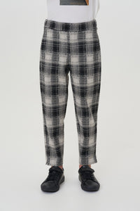 Checkered Jersey Trousers