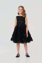 Load image into Gallery viewer, &quot;Black Swan&quot; Fluffy Dress