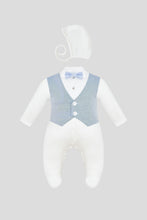Load image into Gallery viewer, Vest Attached Overall with Bow-Tie