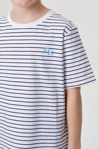 Stripe T-Shirt with Logo