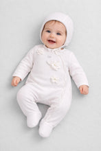 Load image into Gallery viewer, 3D Petals Decor Coverall and Bonnet Set