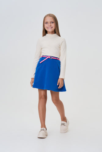 Knit Belted Skirt