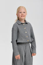 Load image into Gallery viewer, Buttoned Crop Jacket