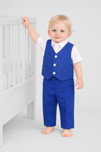 Cargar imagen en el visor de la galería, Contrast Buttons Vest and Short Set