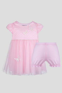 Flying Butterflies Tulle Dress and Bloomer Set