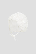 Load image into Gallery viewer, Lace and Butterflies Overall and Bonnet Set