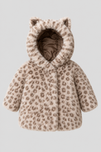 Load image into Gallery viewer, Leopard Print Faux Fur Coat