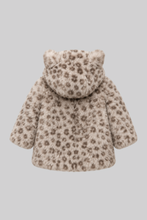 Load image into Gallery viewer, Leopard Print Faux Fur Coat