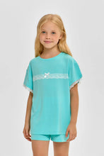 Load image into Gallery viewer, Lace Trim Pajama Set