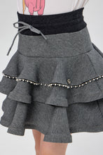 Cargar imagen en el visor de la galería, Pearl Trim Layered Skirt