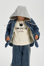 Cargar imagen en el visor de la galería, Quilted Warm Denim Jacket with Hoodie
