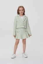 Load image into Gallery viewer, Gold Lurex Tweed Jacket and Skirt Set