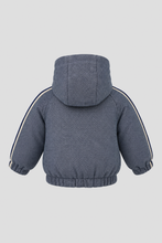 Load image into Gallery viewer, Set (jacket, trousers), grey melange, black and white