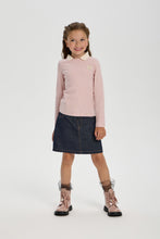 Load image into Gallery viewer, Stitched Denim Mini Skirt
