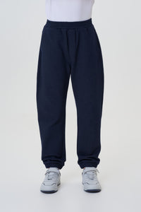 Elastic Waistband Denim Joggers