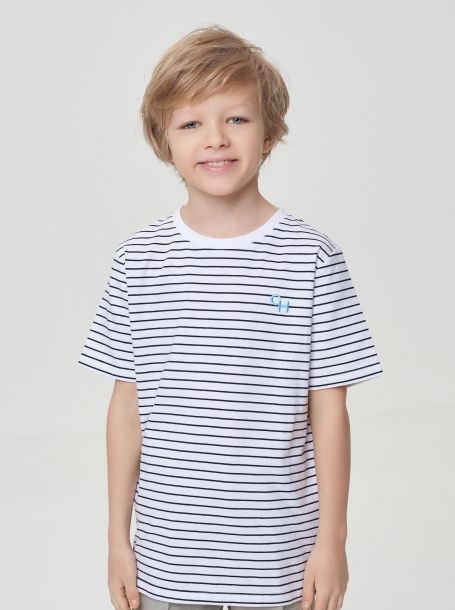 Stripe T-Shirt with Logo