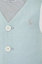 Load image into Gallery viewer, Stripe Linen Vest and Shorts Set