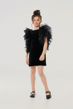 Load image into Gallery viewer, Puffy Sleeves Velvet Dress