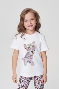 "Fancy Puppy" Printed T-Shirt