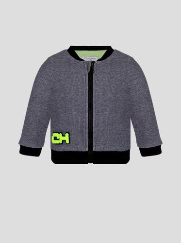 Chaqueta bomber con logo 