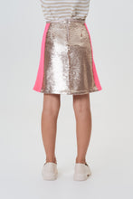 Load image into Gallery viewer, Sequins Skirt with Jersey Trim