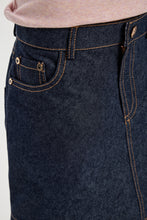 Load image into Gallery viewer, Stitched Denim Mini Skirt